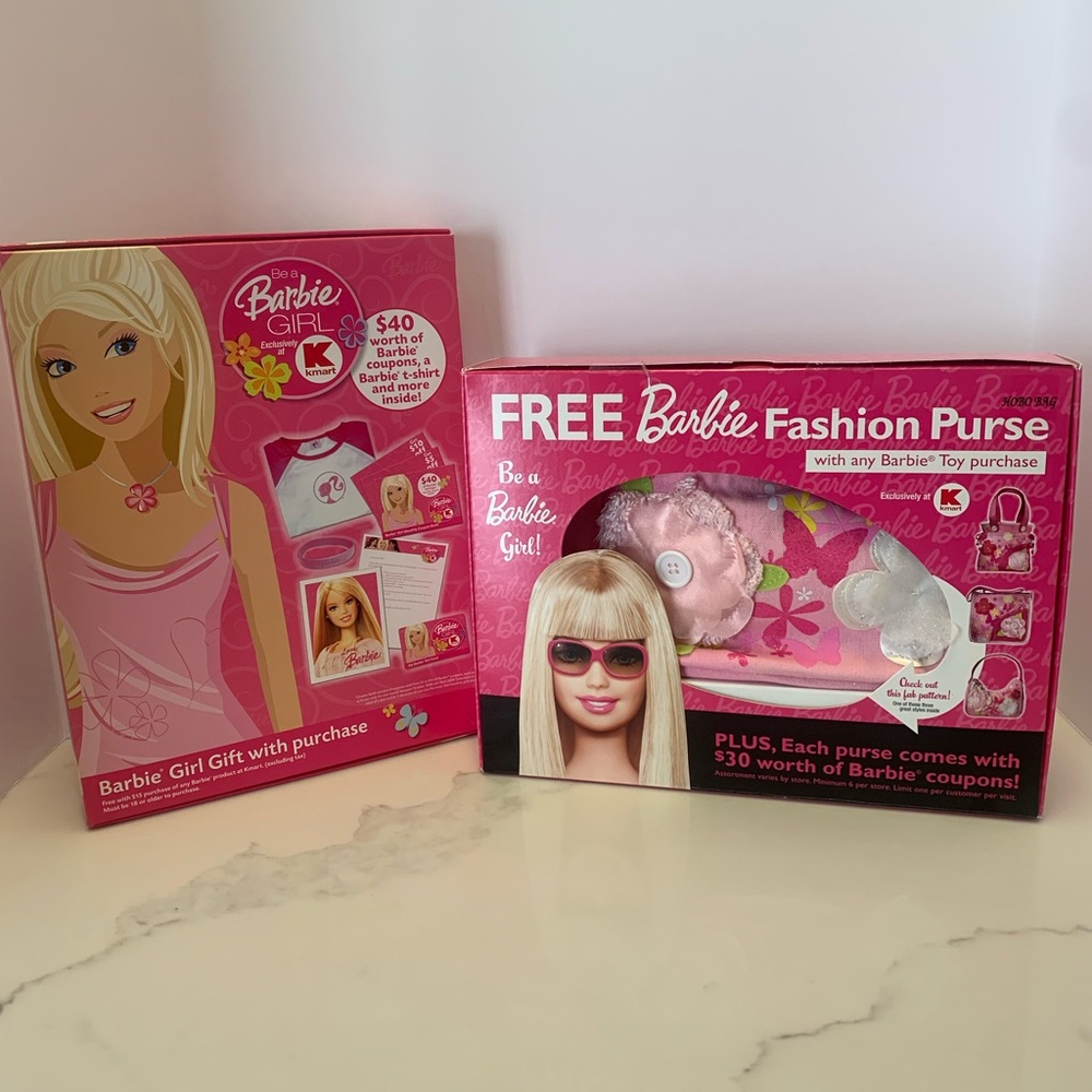 Barbie Girl Kmart Gift with Purchase T Shirt Bracelet Hobo Purse 2009